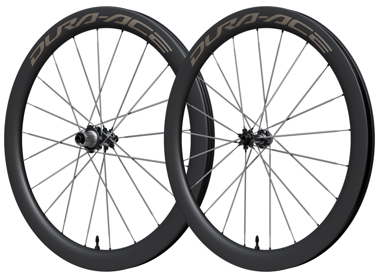 Paire de roues DURA ACE WH-R9370-TL 28" en carbone avec système Center-Lock