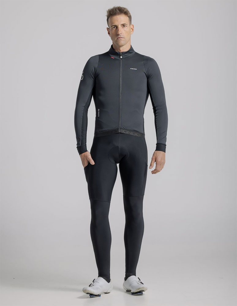  76 Pro Gore-Tex Windstopper - Giacca antivento Nero/Bianco sporco