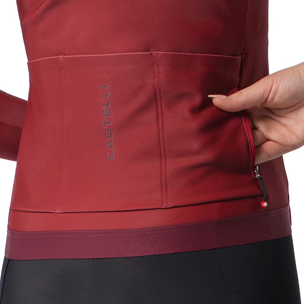 Espresso Thermal 2 - Damen Langarmtrikot Garnet