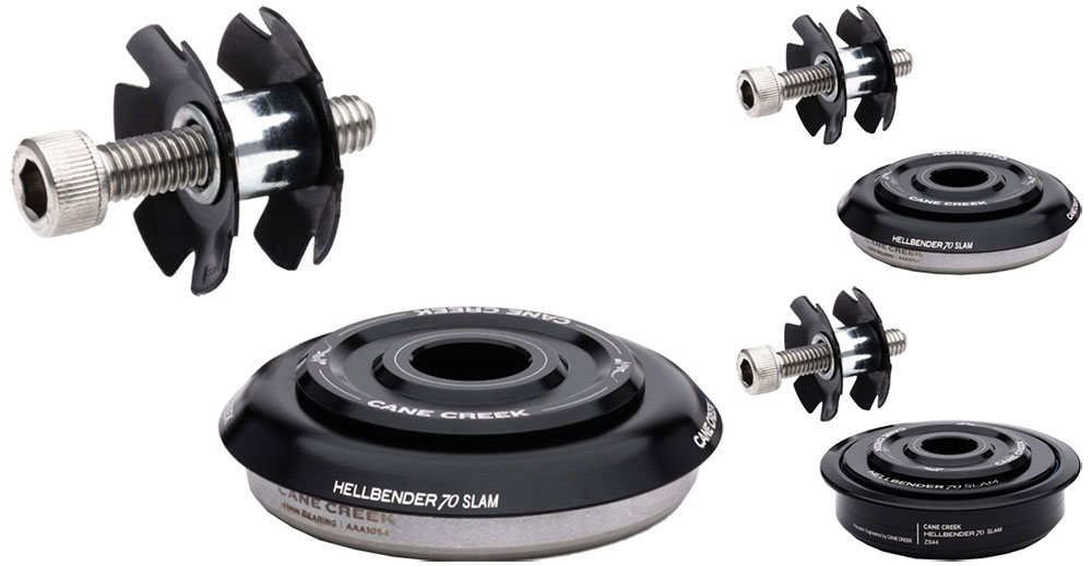 FSA Orbit No.57/68 Semi-geïntegreerde headset - zwart, 1,1/8-1,5-inch