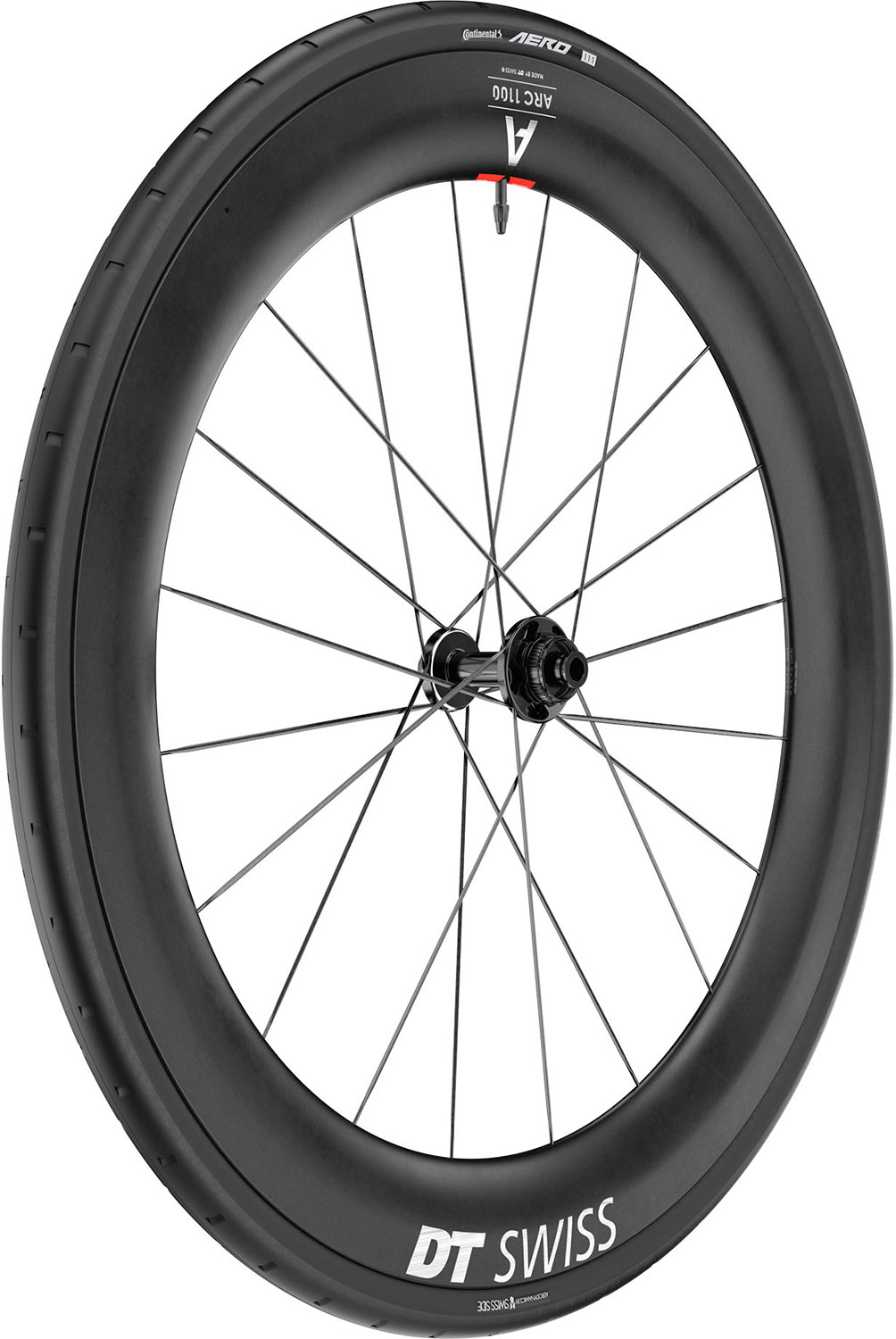 Rueda delantera ARC 1100 Dicut WTS 65 de 28" CL de carbono