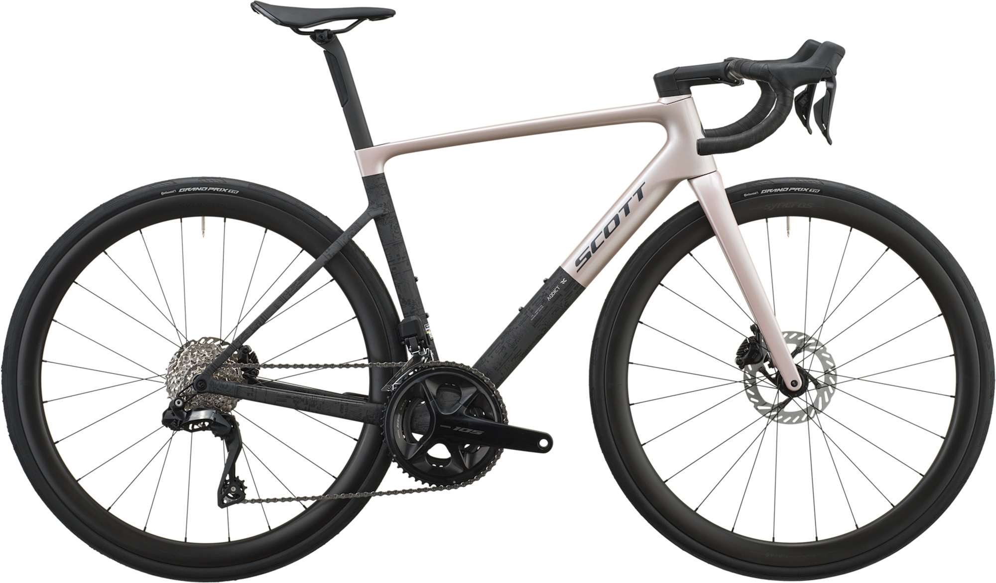 Addict RC 30 Rosa champán y negro carbón