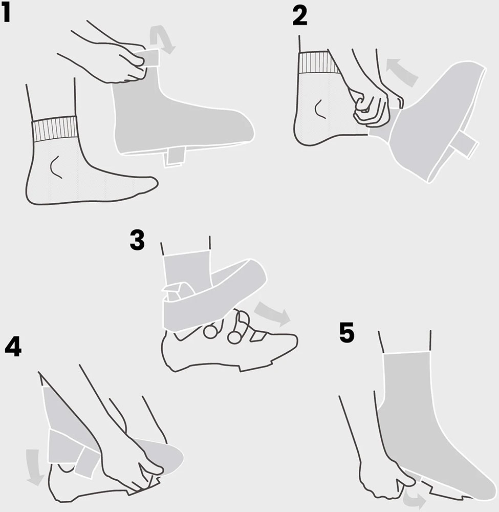 PACR Waterproof Winter - Copriscarpe gialli ad alta visibilità