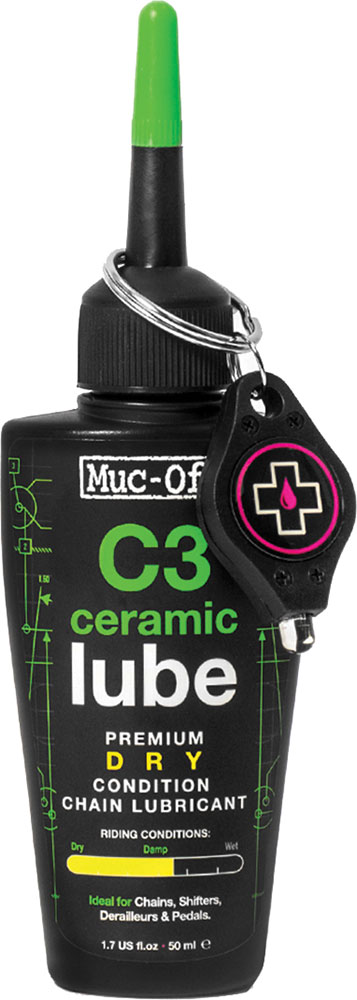 LUBRIFIANT POUR VÉLO MUC-OFF C3 DRY WEATHER CERAMIC LUBE UV - Rhéal Pitre Sports