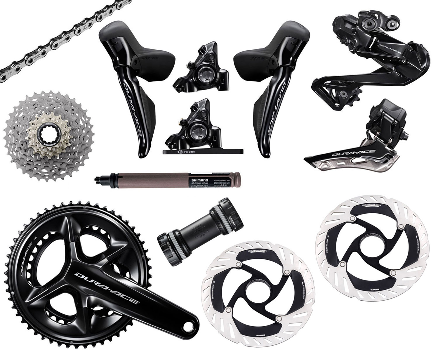 DURA ACE Di2 R9270 groupe 2x12 vitesses Disc 160/160mm TOP-DEAL