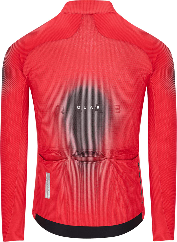 Gregarius Hybrid Light  Qlab – Long-Sleeved Jersey Lava Red