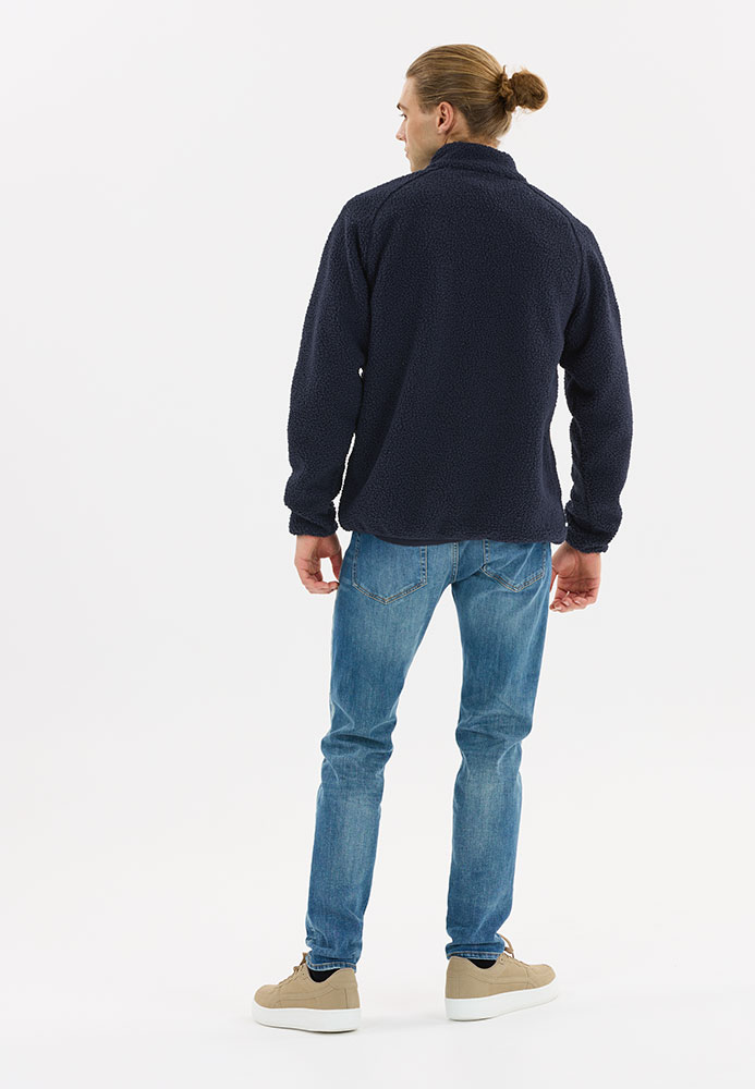 Pioner Teddy - Fleecejacke Navy Blazer