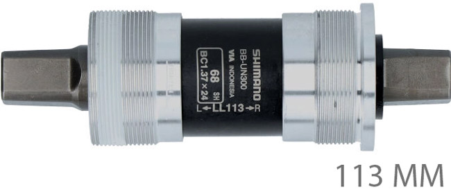 Pédalier Shimano BB-UN300 – Cartouche Carrée 68 X 117,5 Mm – Pour VTT, Vélo Route, Ville – Neuf