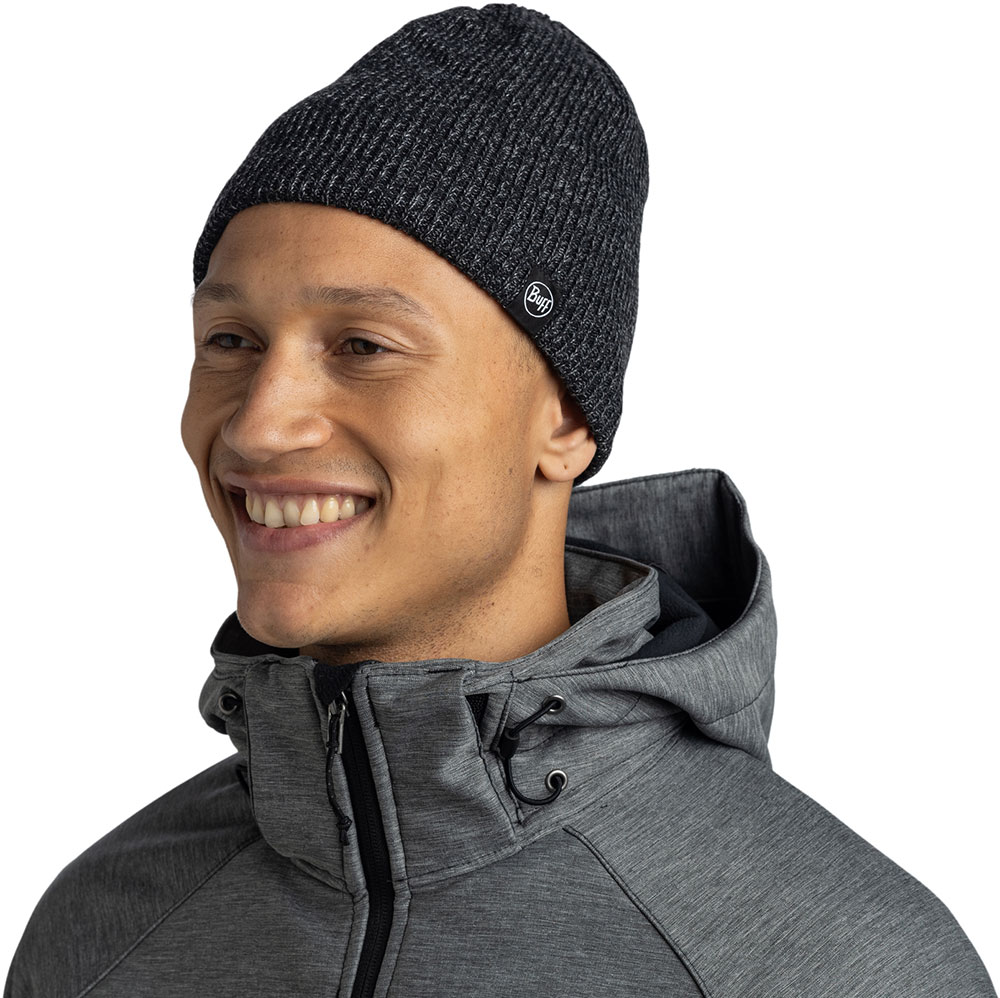 Knitted & Full Fleece Beanie RENVI - Beanie Black