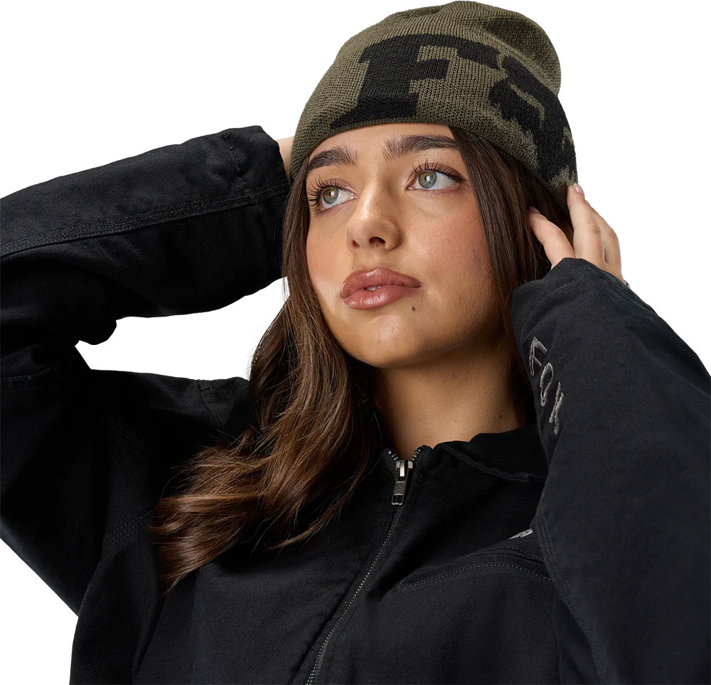 x Jacquard Fox Head - Casquette vert olive