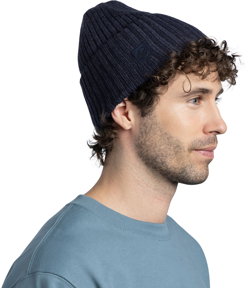 Knitted Beanie ERVINY - Beanie Blue