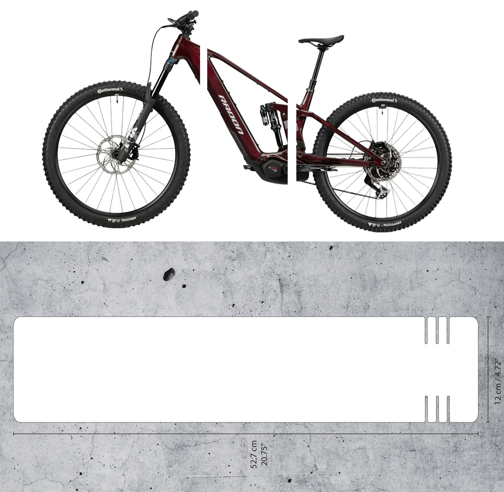 Downtube Protector E-Bike Clear Rahmenschutz