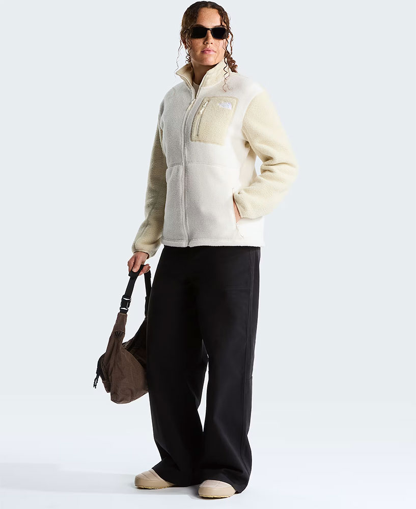 Yumiori Full Zip - Veste polaire pour femme, couleur White Dune