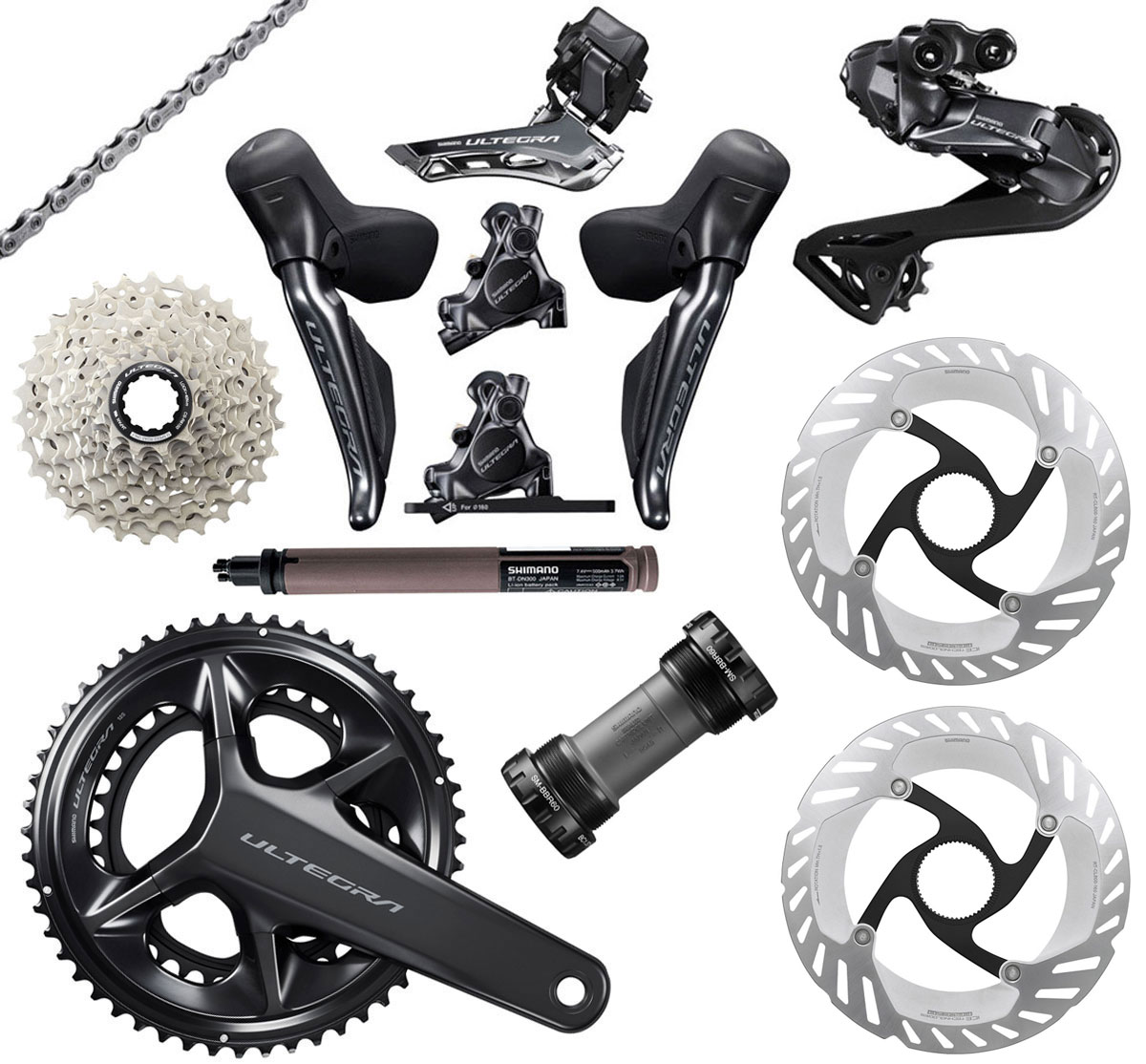 ULTEGRA Di2 R8170 2x12-fach Gruppe Disc 160/160 TOP-DEAL