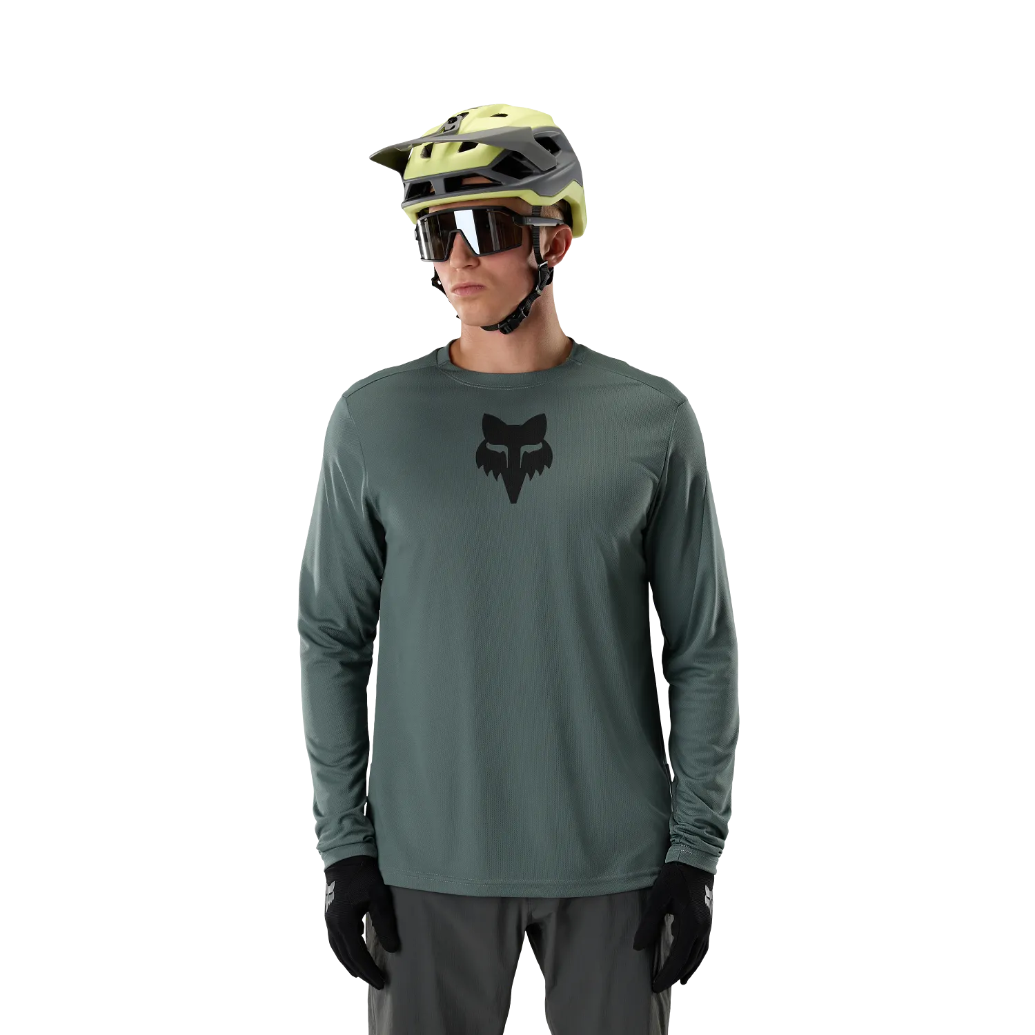 Ranger Fox Head – MTB Long-Sleeved Jersey Sage 