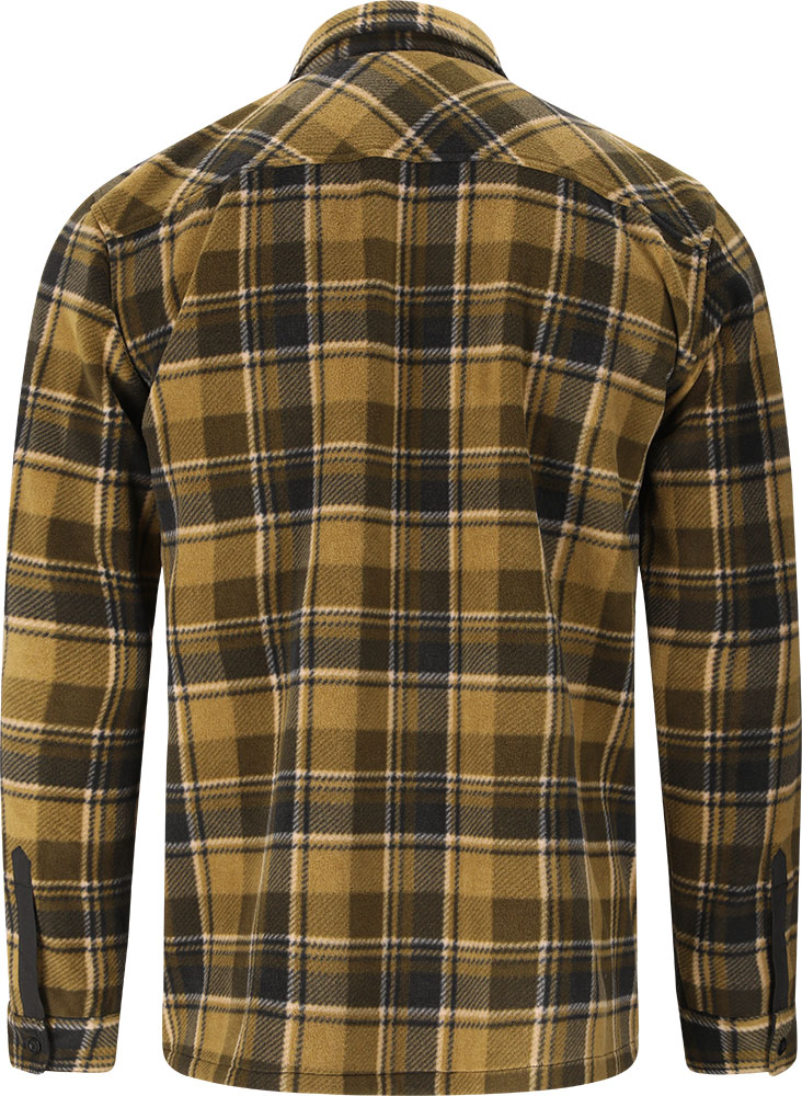 Astrali Checked - Fleece Top Dark Olive