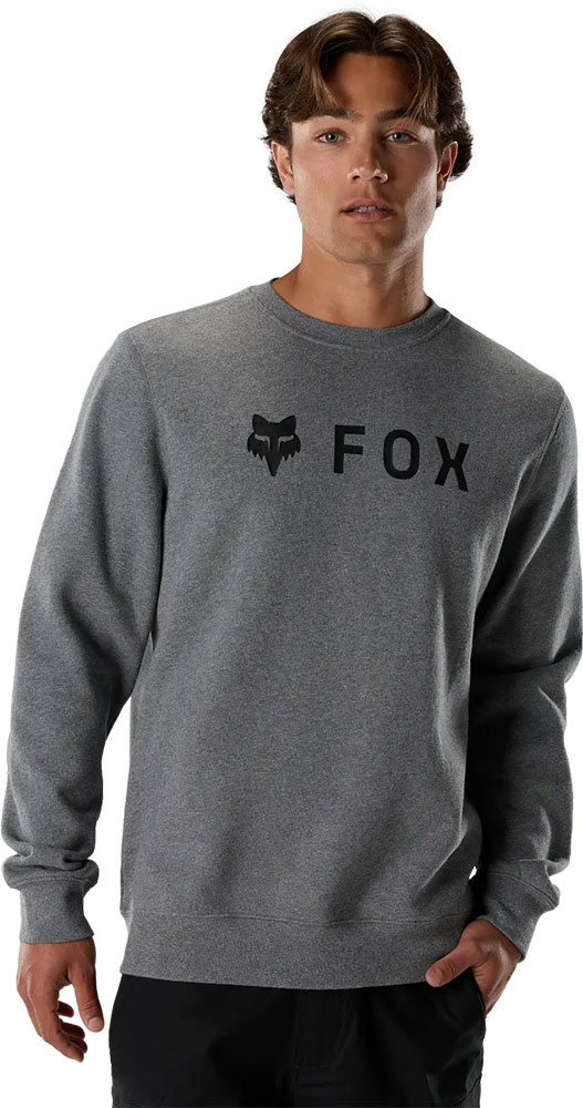 Jersey Absolute Fleece Crew - Color gris grafito jaspeado