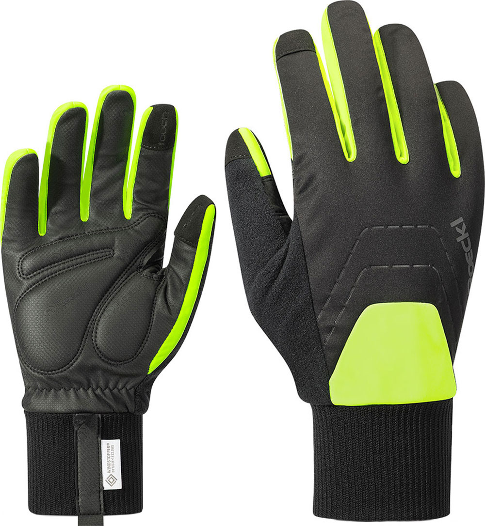 Rofan 3 - Fahrradhandschuhe Black/Fluo Yellow