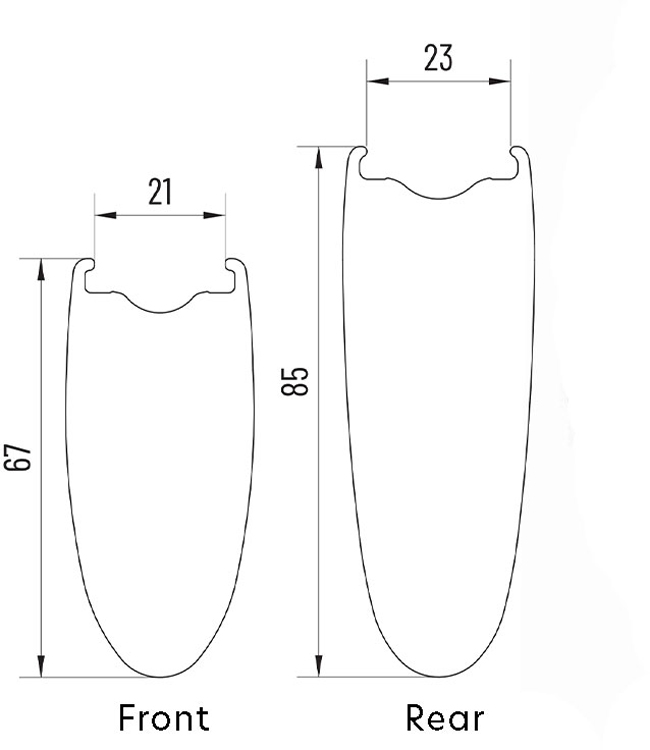 KLEOS 67/85 XL Disc Carbon Laufradsatz