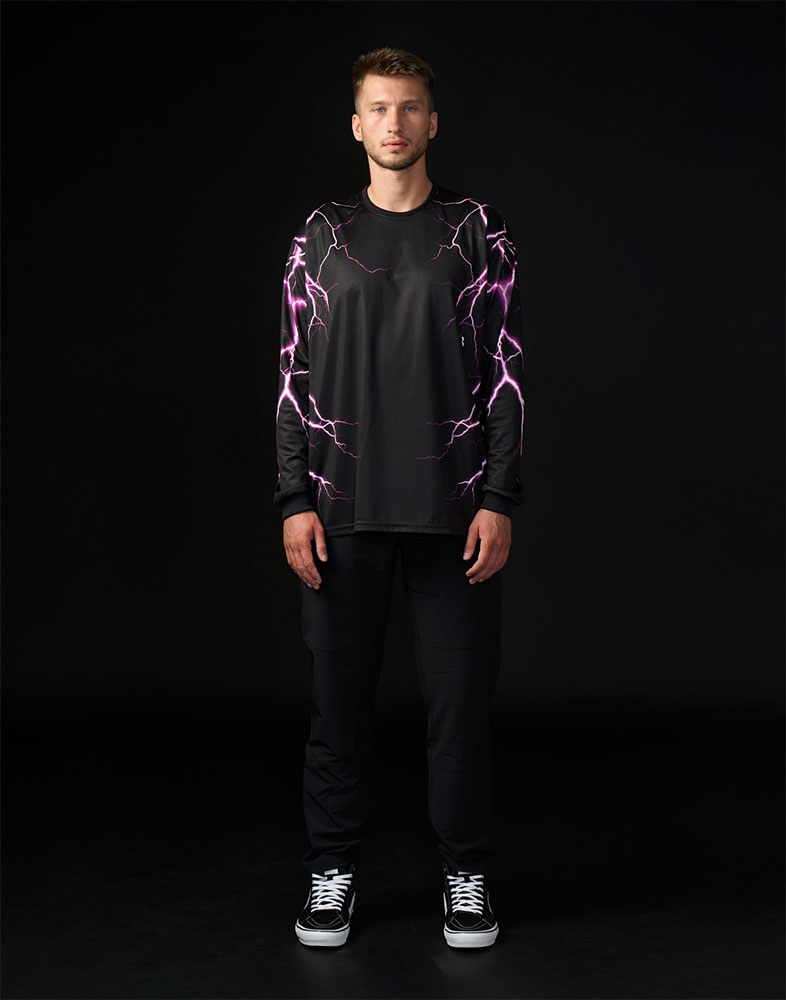 Electric Pink - Maillot MTB de manga larga