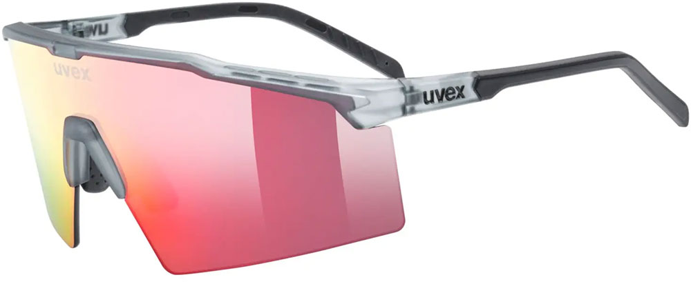 flowline - Sportbrille Smoke Matt Mirror Red