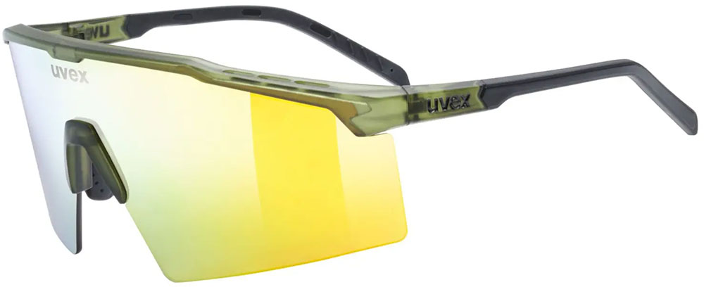 flowline - Sportbrille Olive Matt Mirror Gold