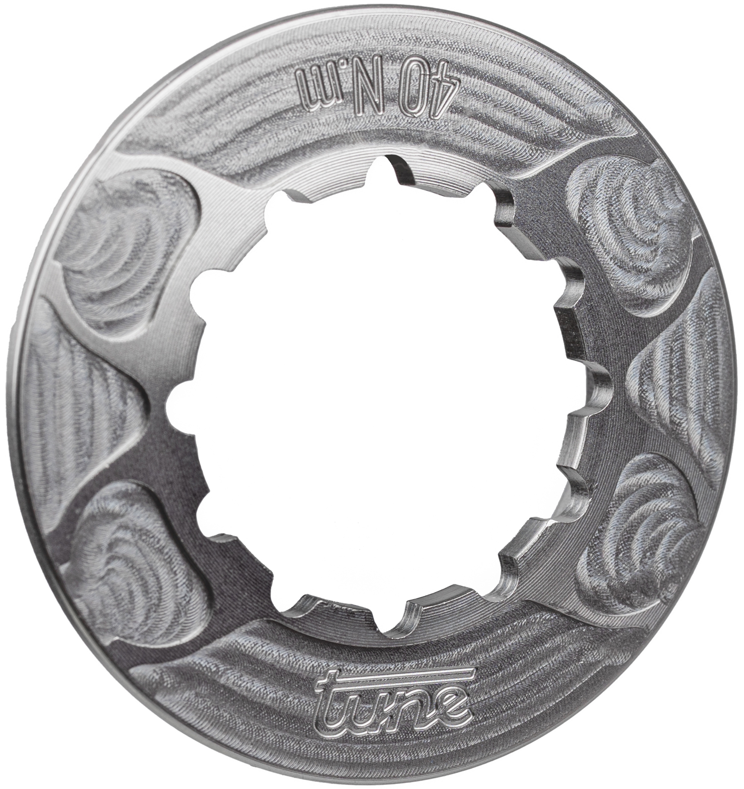Aluminium Centerlock anneau de fermeture argent interne