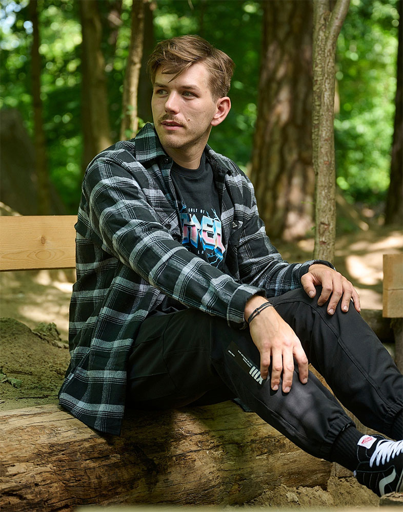 Hallerbos - Camicia di flanella a maniche lunghe