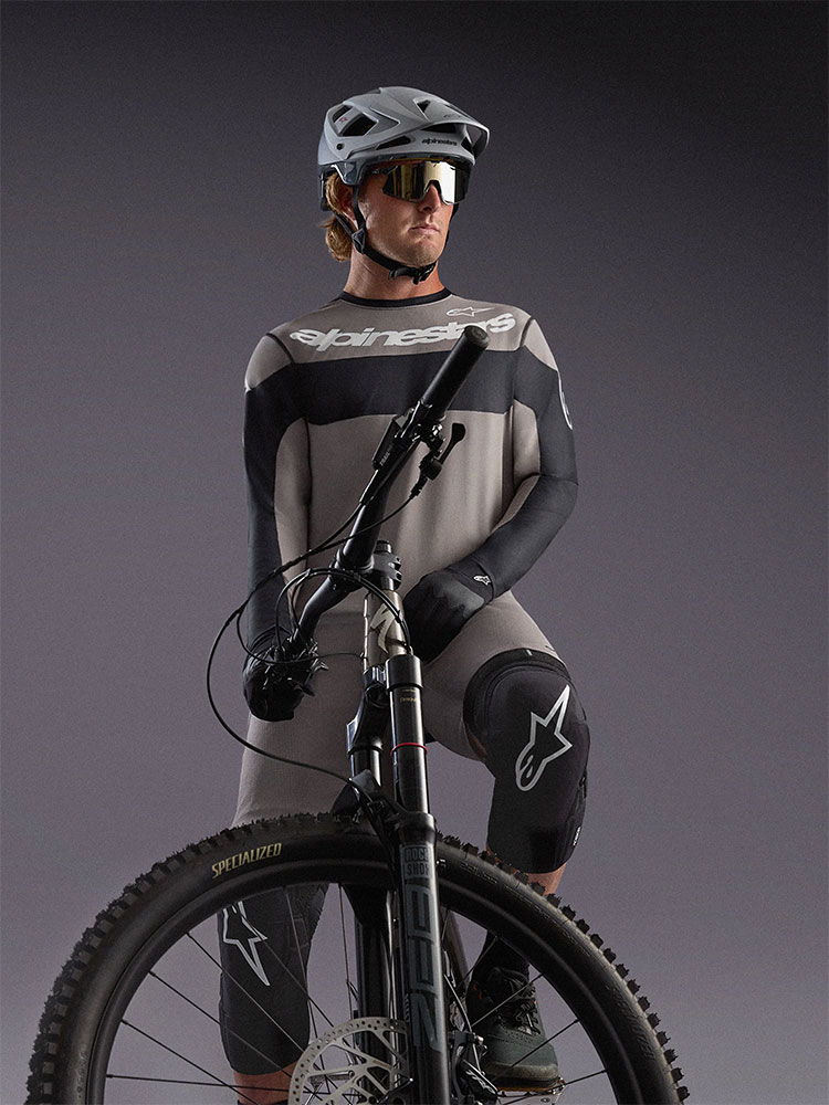 Dura Race - MTB Long Sleeve Jersey Grey