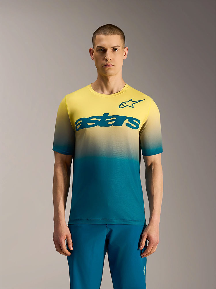 Dura Astars 2.0 - Maglia MTB Blu Verde/Giallo Fluo