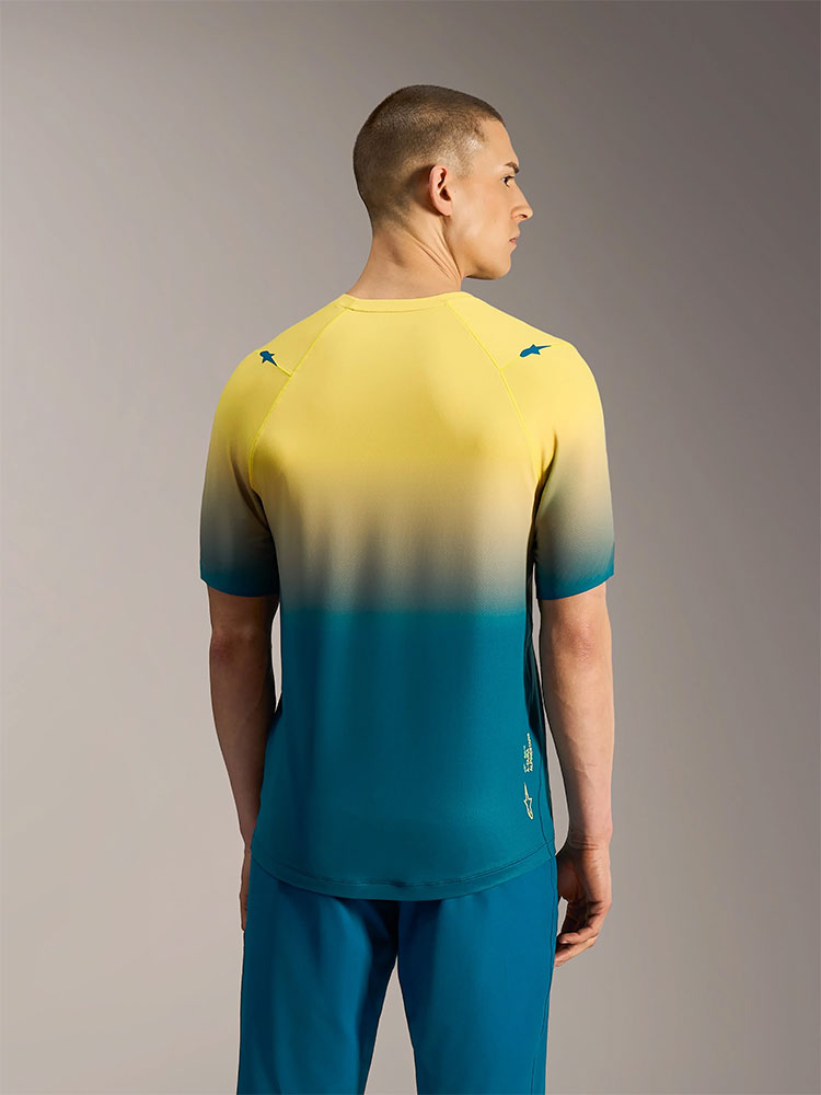 Dura Astars 2.0 - Maglia MTB Blu Verde/Giallo Fluo