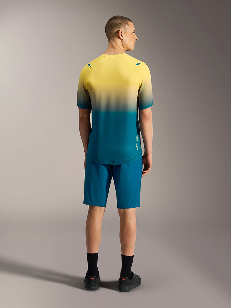 Dura Astars 2.0 - Maglia MTB Blu Verde/Giallo Fluo