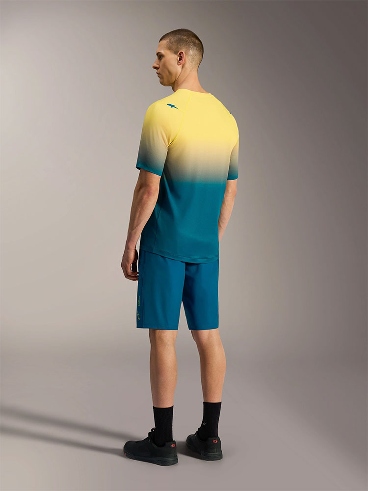 Dura Astars 2.0 - Maglia MTB Blu Verde/Giallo Fluo