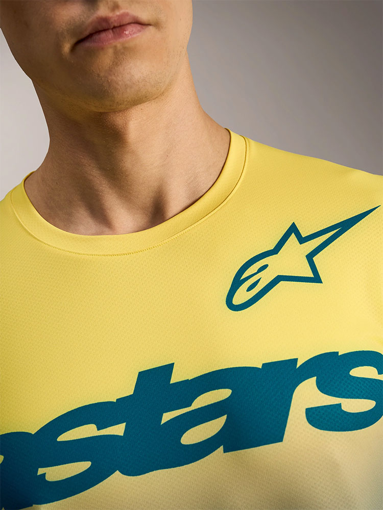 Dura Astars 2.0 - Maglia MTB Blu Verde/Giallo Fluo
