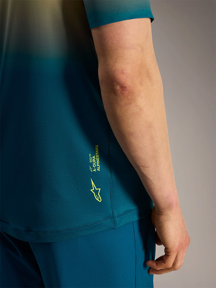 Dura Astars 2.0 - Maglia MTB Blu Verde/Giallo Fluo
