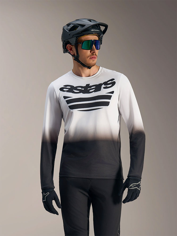 Dura Astars 2.0 - MTB Long Sleeve Jersey White/Black
