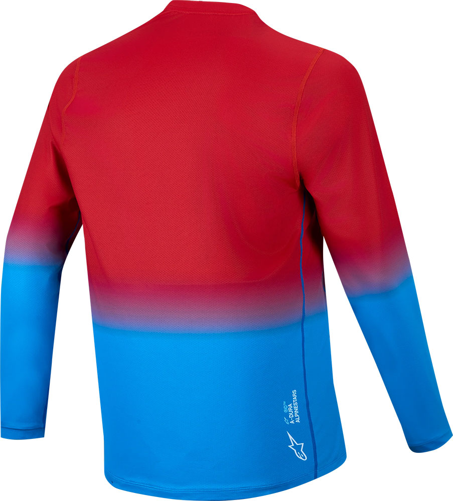 Dura Astars 2.0 - MTB Long Sleeve Jersey Red/Bright Blue