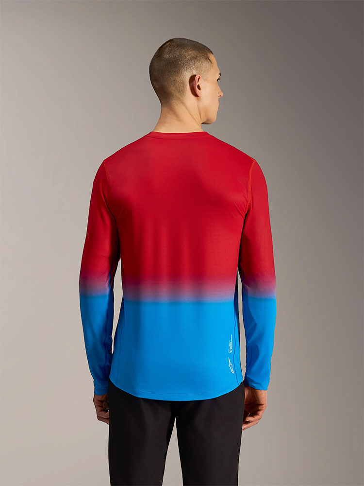 Dura Astars 2.0 - MTB Long Sleeve Jersey Red/Bright Blue