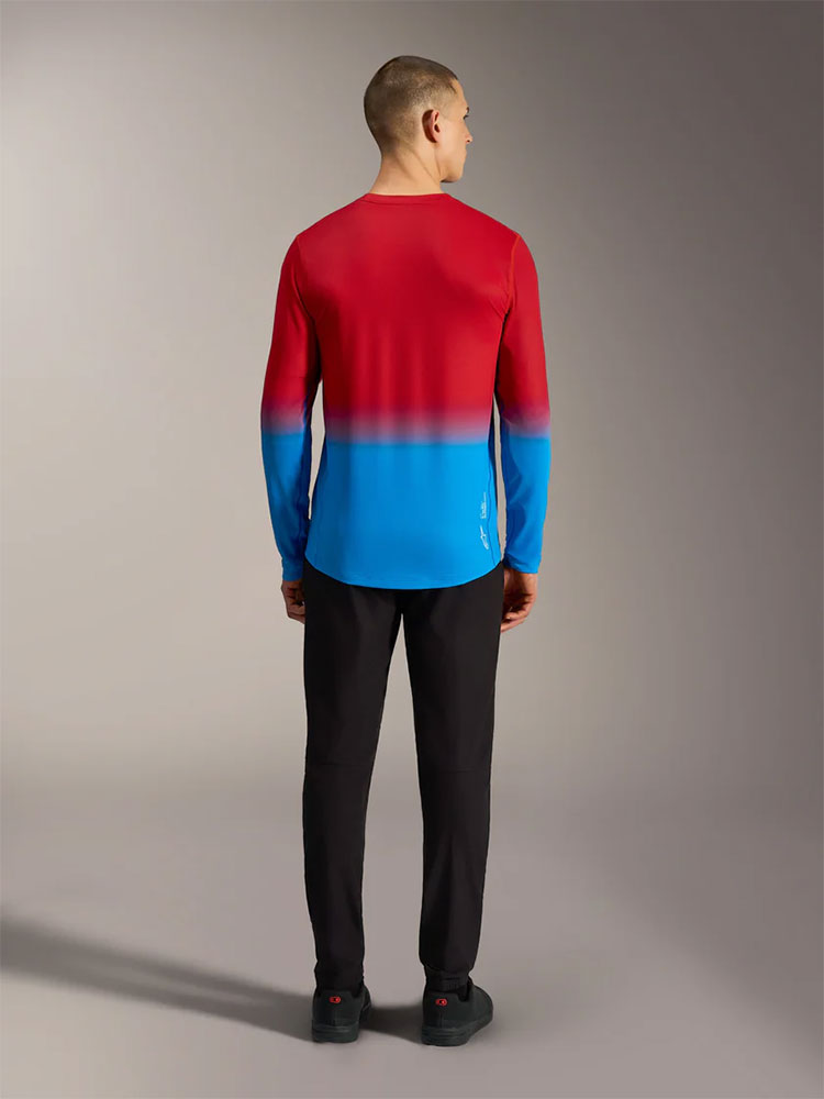 Dura Astars 2.0 - MTB Long Sleeve Jersey Red/Bright Blue