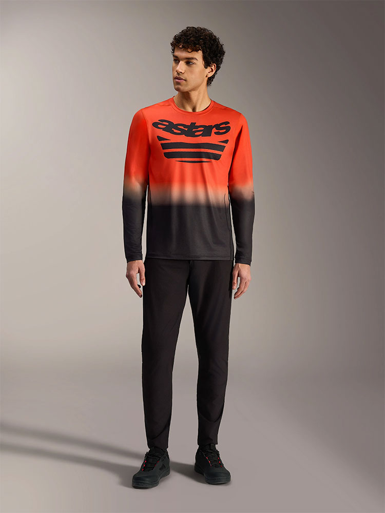 Dura Astars 2.0 - MTB Long Sleeve Jersey Orange/Black