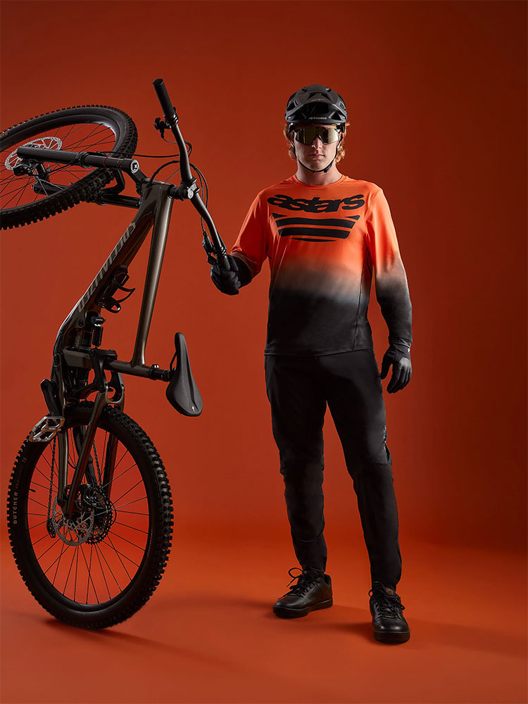 Dura Astars 2.0 - MTB Long Sleeve Jersey Orange/Black