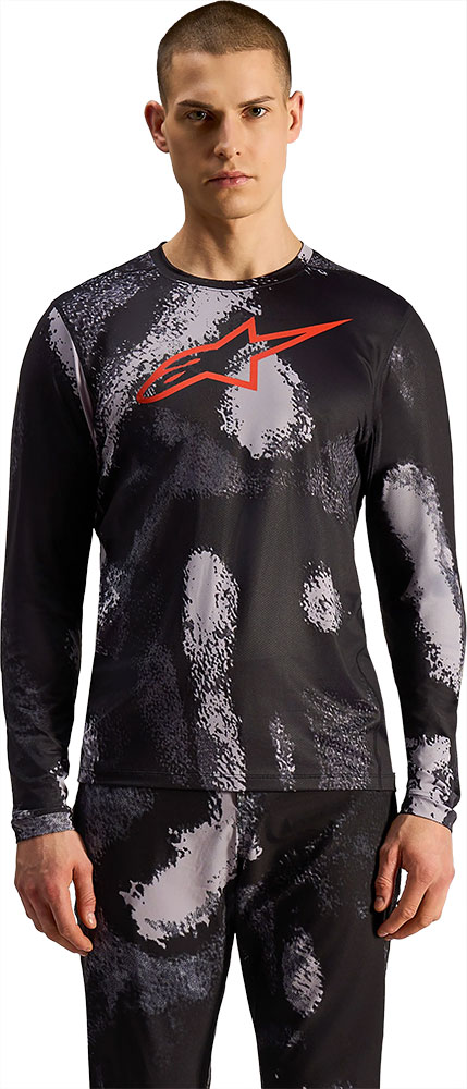 Dura Ride - MTB Long Sleeve Jersey Black Camo
