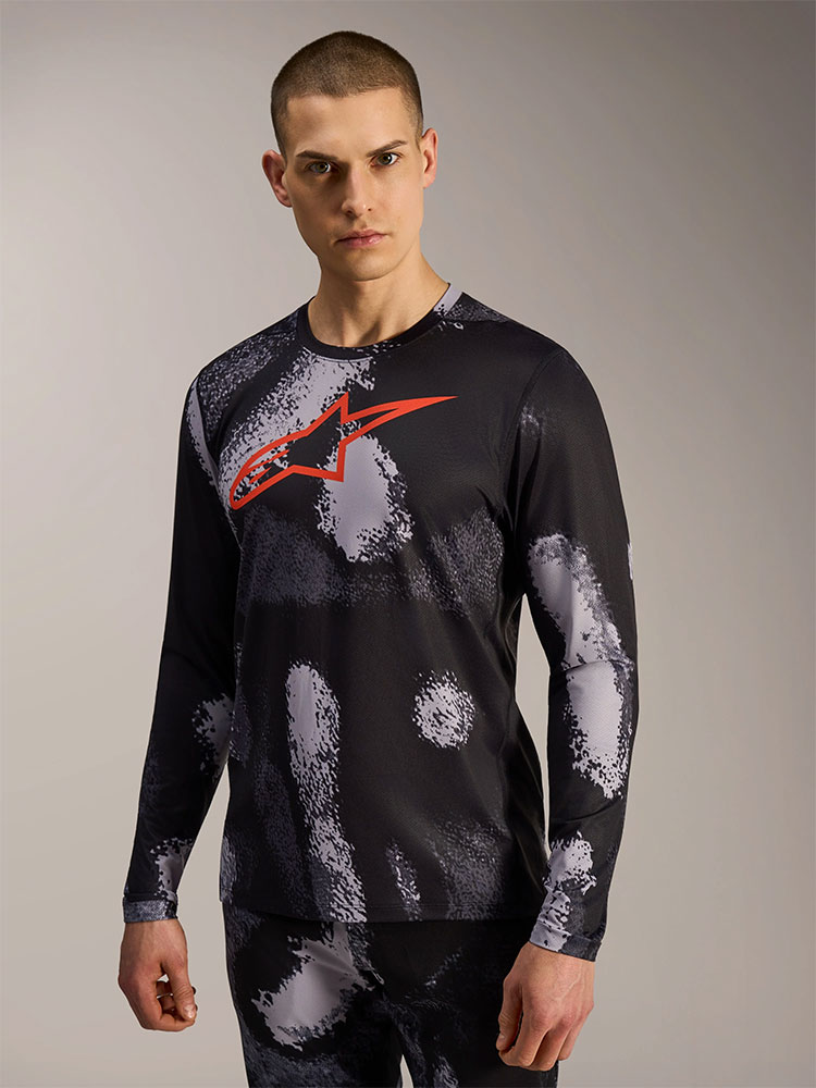 Dura Ride - MTB Long Sleeve Jersey Black Camo