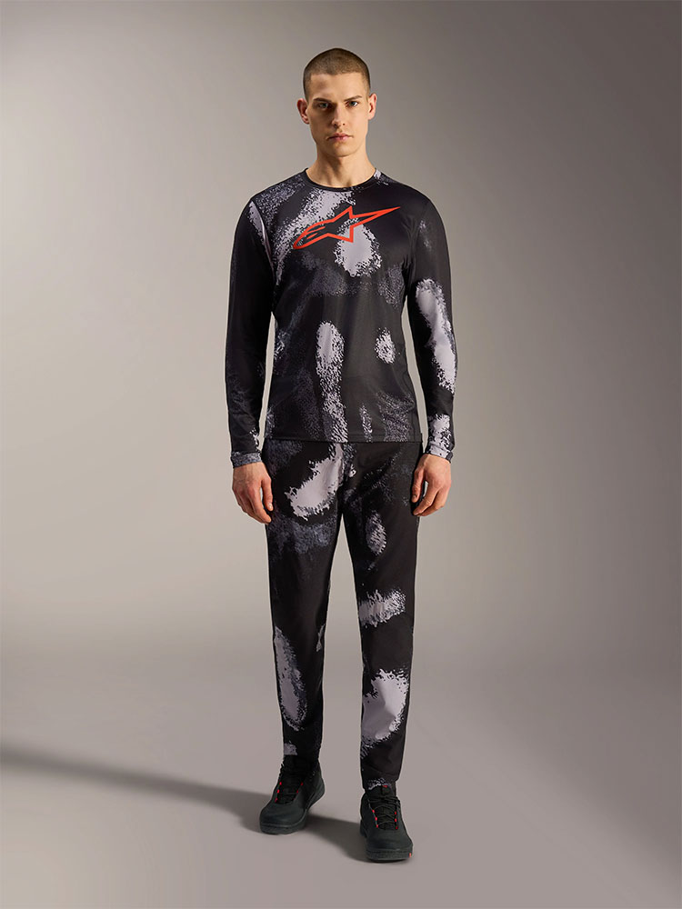 Dura Ride - MTB Long Sleeve Jersey Black Camo
