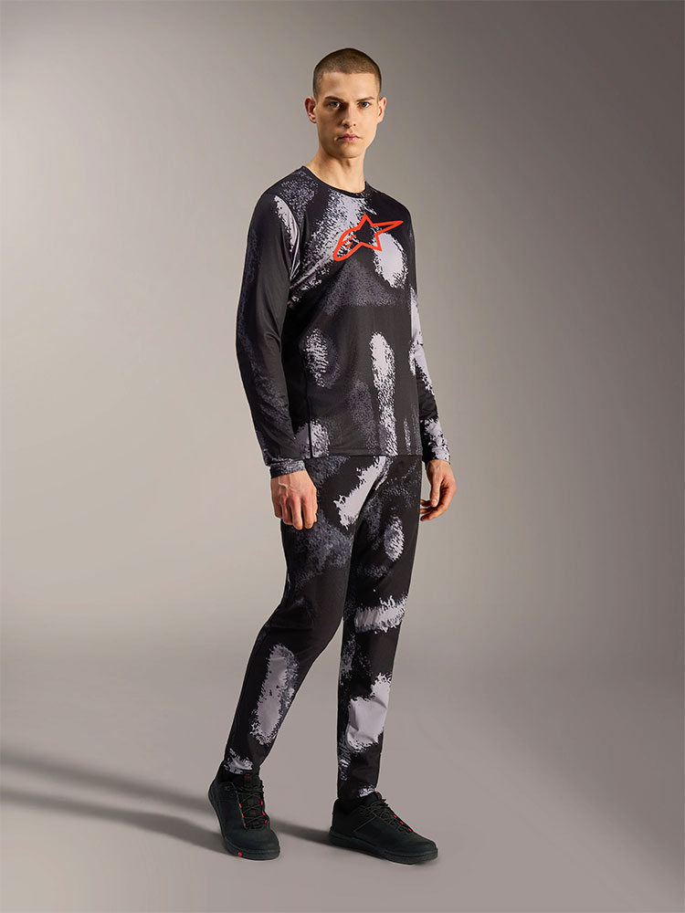 Dura Ride - MTB Long Sleeve Jersey Black Camo