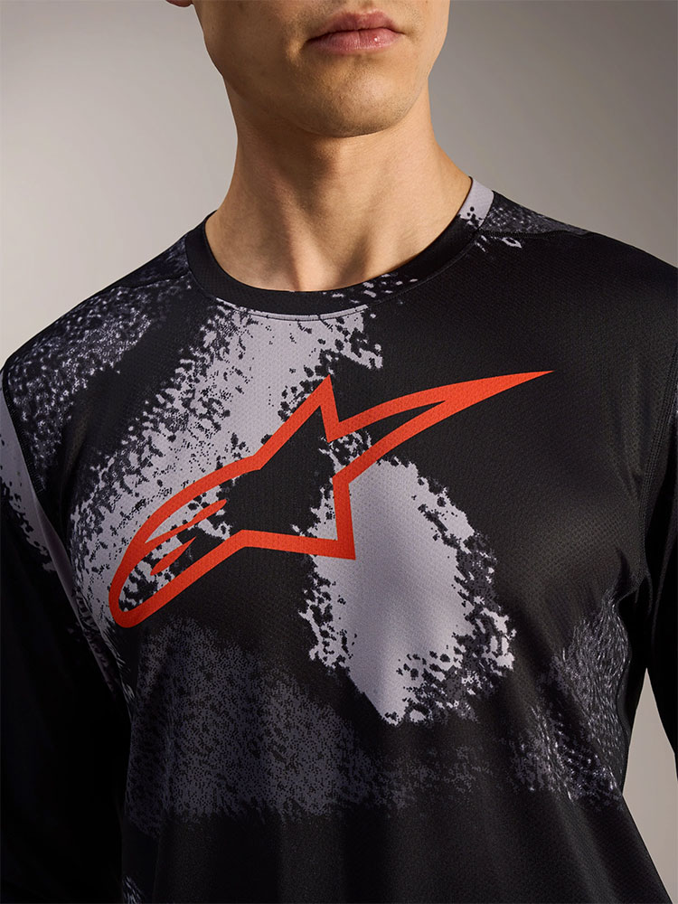 Dura Ride - MTB Long Sleeve Jersey Black Camo