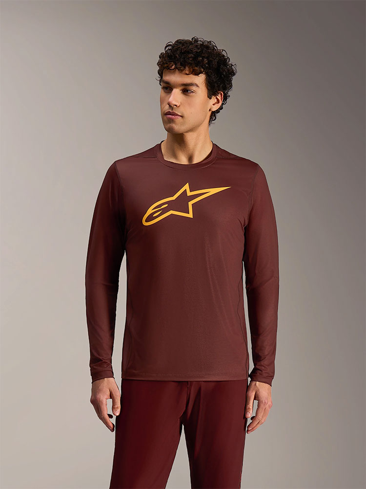 Dura Ride - MTB Long Sleeve Jersey Bordeaux