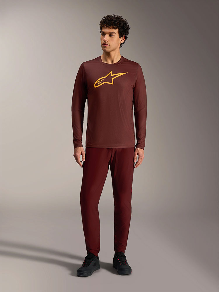 Dura Ride - MTB Long Sleeve Jersey Bordeaux