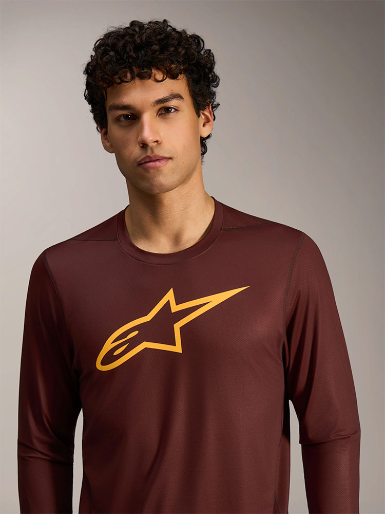 Dura Ride - MTB Long Sleeve Jersey Bordeaux