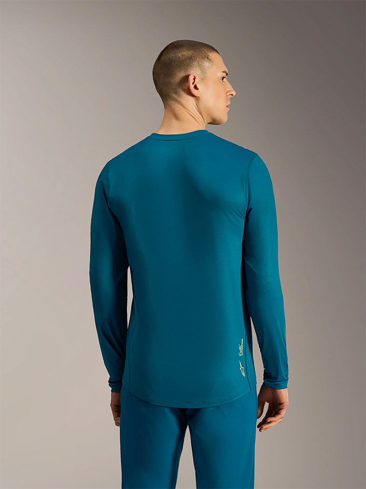 Dura Ride - MTB Long Sleeve Jersey Blue Green